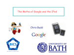 The maths of Google and the IPod