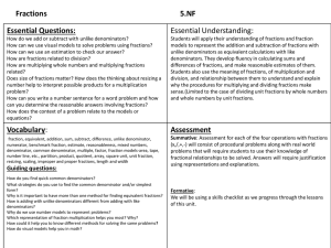 5 NF Unit Plan grade 5