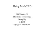 MathCAD is a versatile teaching tool