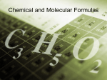 Chemical and Molecular Formulas PPT