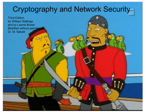 William Stallings, Cryptography and Network Security 3/e