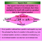 Aim: How do I tame radicals? - Troup 6