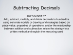 UW.5.M.NBT.07 Add, subtract, multiply, and divide decimals