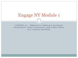 Engage NY Module 1 - Mrs. Neubecker's 5th Grade