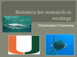 Statistics for research in ecology