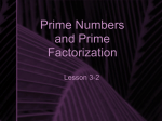 Prime Factorization