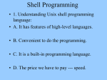 Shell Programming