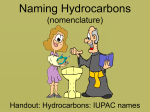 PowerPoint - Name Hydrocarbons - IUPAC Rules