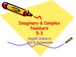 2-5: Complex Numbers