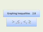 Graphing Inequalities