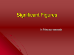 Significant Figures - Solon City Schools