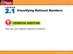 How can you classify rational numbers?