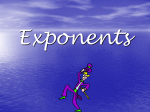 exponent