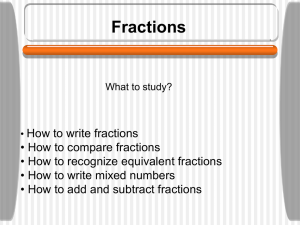 How to write fractions? - Hamilton Local Schools