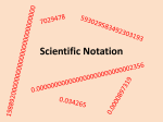 Scientific Notation