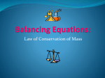 Balancing Equations: