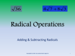 Radical Operations