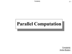 Parallel Computation