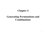 Chapter 4 Generating Permutations and Combinations