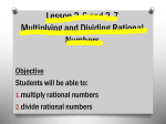 Multiply Rational Numbers