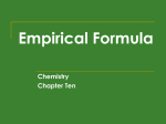 What is the empirical formula of the compound?