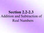 Add and Subtract Integers