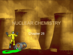 NUCLEAR CHEMISTRY