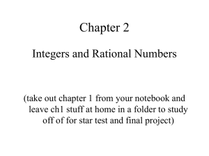 2_1 NumberLine and absolute valueTROUT10