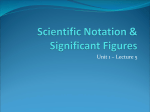 Powers of Ten & Significant Figures