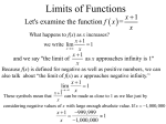 Limits of Functions