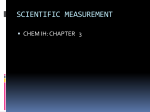 chemical quantities: the mole