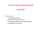 divide & conquer algorithms
