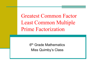 EQ: What are prime and composite numbers?