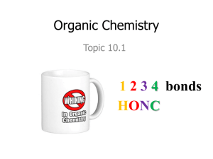 Topic 10.1 Fundametals of Organic Chemistry
