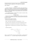 Continued fraction expansion of the square-root operator