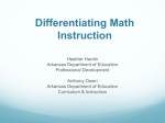 Differentiating Instruction in Mathematics