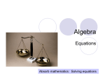 Algebra - Every Maths Topic