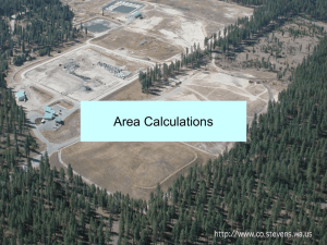 Area Calculations - Oklahoma State University–Stillwater