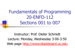 Fundamentals of Programming 20-ENFD