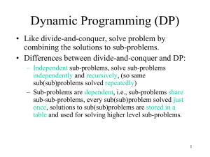 Dynamic Programming