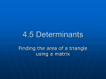 4.5 Determinants