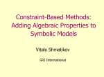 Constraint-based methods