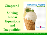 2.4 Notes Beginning Algebra