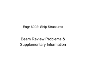 Engr 6002: Ship Structures