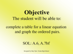 Tables and Relations