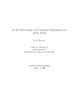 On the Reducibility of Cyclotomic Polynomials over Finite Fields