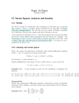 Topic 13 Notes 13 Vector Spaces, matrices and linearity Jeremy Orloff 13.1 Matlab