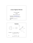 Linear Algebra Review Vectors By Tim K. Marks UCSD
