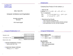 Lecture 6: Arithmetic COS / ELE 375