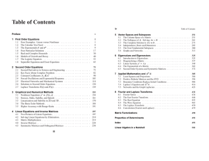 Table of Contents